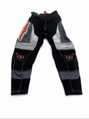 One Industries Youth Motocross Riding Pants SZ 20 Black Gray Orange MX Dirtbike
